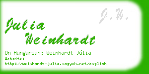 julia weinhardt business card