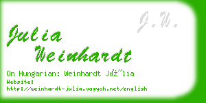 julia weinhardt business card